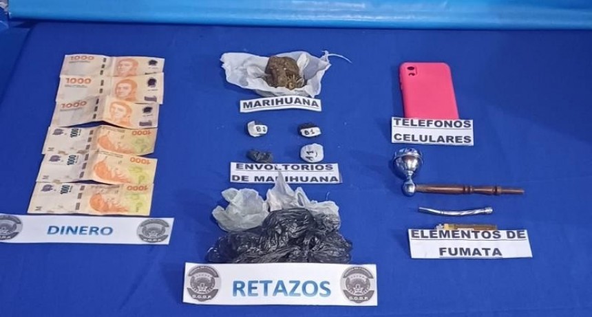 Pirané: Tres sujetos fueron detenidos con marihuana  La sustancia secuestrada es apta para la confección de 150 porros
