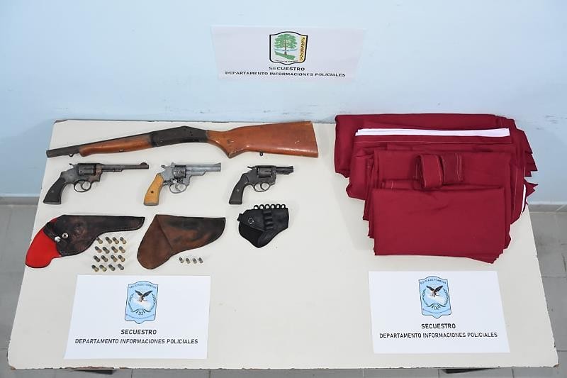 Antenor Gauna: La Policía detuvo a una pareja y secuestró armas de fuego